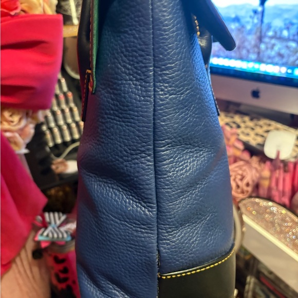 Dooney & Bourke Blue and Brown Leather satchel - Picture 10 of 10